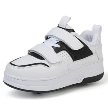 Kids Roller Skate Shoes Parkour Deformation Running Outdoor Children Fashion 2 Wheels Boys Girls Casual Detachable Skating Shoes