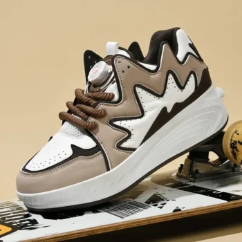 Kids Roller Skate Shoes Parkour Children 4 Wheels Boys Girls Deformation Outdoor Running Casual Fashion Detachable Skating Shoes