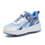 Kids Roller Skate Shoes Casual Outdoor Parkour Detachable 4 Wheels Running Boys Girls Fashion Children Deformation Skating Shoes