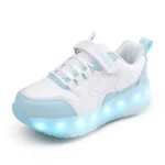 LED Lights Kids Roller Skate Shoes Detachable With 4 Wheels Parkour Adults Casual Boys Girls Deformation Running Skating Shoes