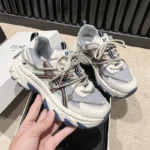 2024 New Summer Casual Shoes Leather Mesh Women's Shoes Thick Bottom Non slip Lightweight Sports Shoes zapatillas de deporte