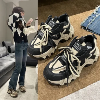 New Mixed Colors Ladies Platform Sneakers Outdoor Sports Shoes for Women Fashion Female Shoes Designer Ladies Vulcanized Zapatos