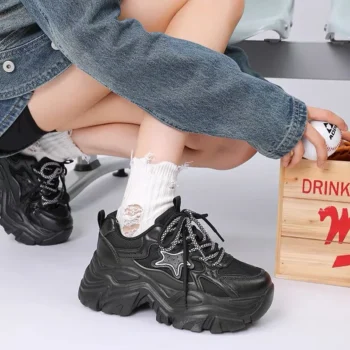 Women Casual Shoes 2024 New Design Women's Vulcanized Shoes Retro Sports Shoes Fashion Chunky Sneakers Female zapatos de mujer