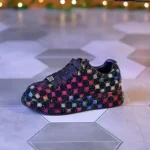 Designer Women's Platform Sneakers Black White Women's Shiny Crystal Sneakers Fashion Casual Luxury Water Diamond Shoes zapatos