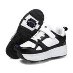 Kids Roller Skate Shoes Parkour Boys Girls Deformation Running Children Fashion 2 Wheels Casual Outdoor Detachable Skating Shoes