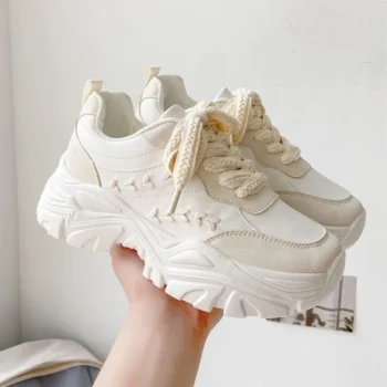 Women's Chunky Sneakers Trendy Brand Running Shoes for Women 2024 Platform Vulcanize Shoes Breathable Casual Zapatillas De Mujer
