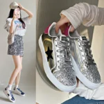 Sports Shoes for Women Retro Casual Sneakers Autumn Flat Casual Shoes Outdoor Walking Thick-soled Jogging Sneakers Tennis Female