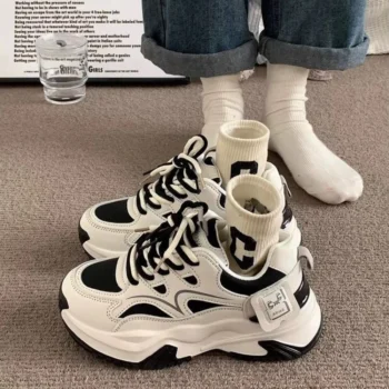 2024 New Women's Sneakers Casual Women Chunky Mesh Thick Bottom Woman Vulcanize Platform Sports Shoes Tennis Female zapatos