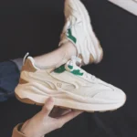 2024 Spring and Autumn New Thick soled Casual Shoes Women's Fashion Sports Shoes Anti slip and Wear resistant White Shoes