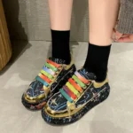 High Quality Sneakers Women's Skating Shoes Water Diamond Women's Flat Shoes Fashion Shining Luxury Casual Shoes Zapatos Mujer