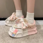 Luxury Women's Trendy Versatile Colored Casual Shoes Spring and Autumn Thick Soles Increase Comfort Sports Board Shoes zapatos