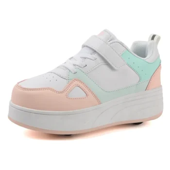 Kids Roller Skate Shoes Running Children Fashion Parkour Boys Girls Detachable 4 Wheels Casual Deformation Outdoor Skating Shoes