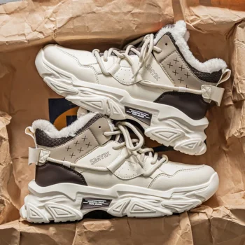 Men boots 2024 New Winter Slippers Warm Men Shoes Waterproof Non-Slip Plush Sneakers Male tenis shoes Boots Men Sneakers Winter