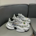 Women Luxury Shoes Vulcanized Sneakers Bling Rhineston Wedges Thick Bottom Platform Lace Up Comfortable Casual Shoe zapatillas